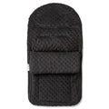 Universal Dimple Car Seat Footmuff / Cosy Toes - Fits All 3 And 5 Point Harnesses - Black / Fits All Models - Dimple