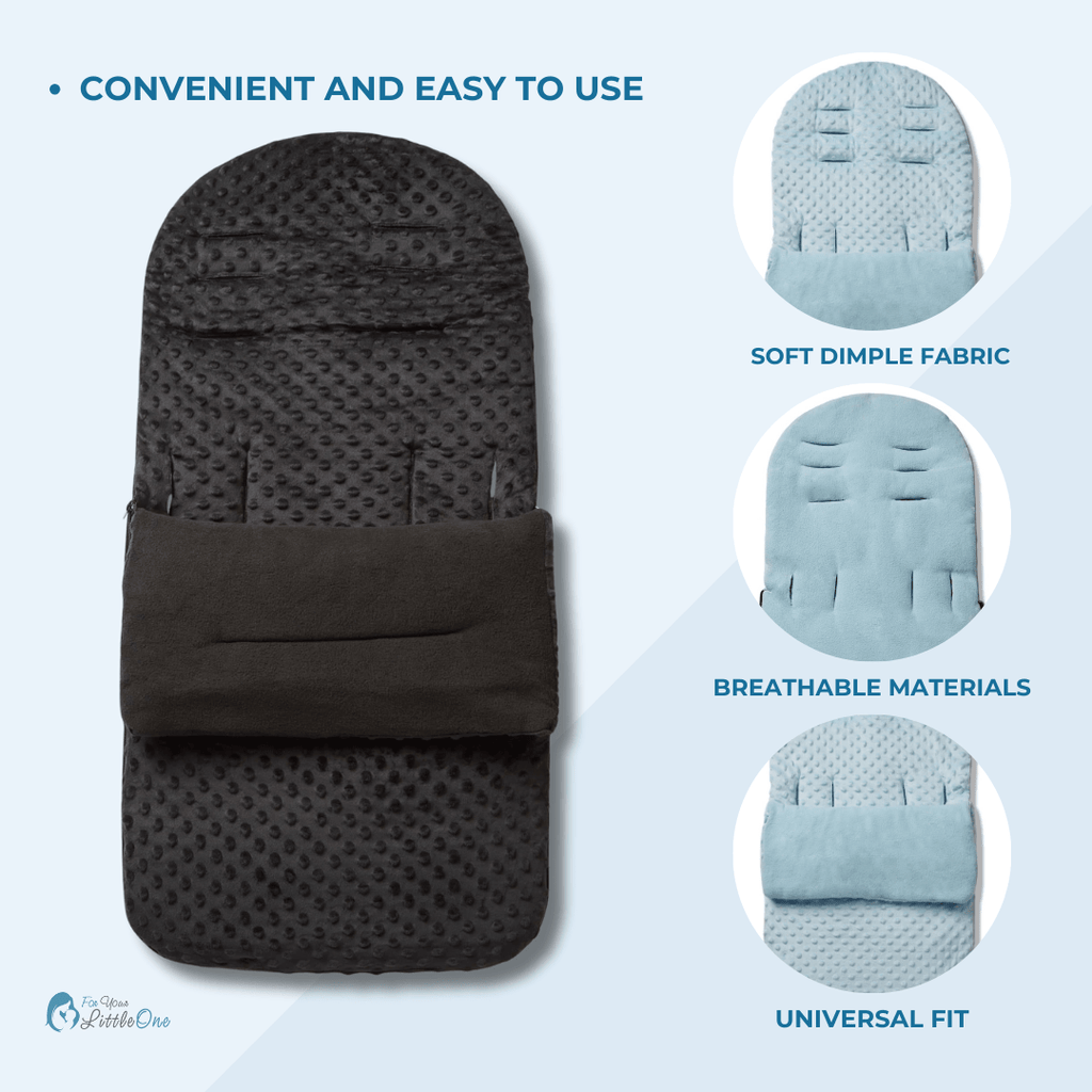 Universal Dimple Footmuff / Cosy Toes - Fits All Pushchairs / Prams & Buggies-2