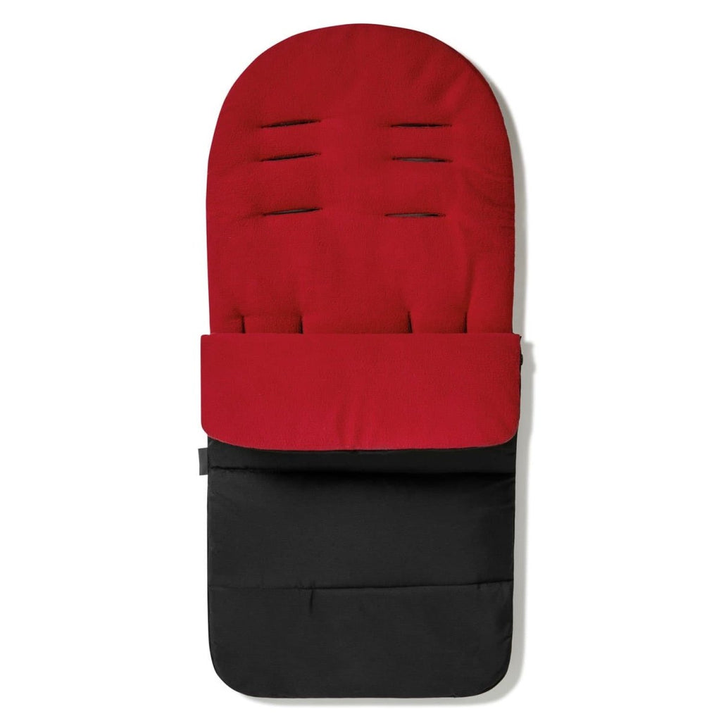 Universal Premium Pushchair Footmuff / Cosy Toes - Fits All Pushchairs / Prams And Buggies - Fire Red / Fits All Models