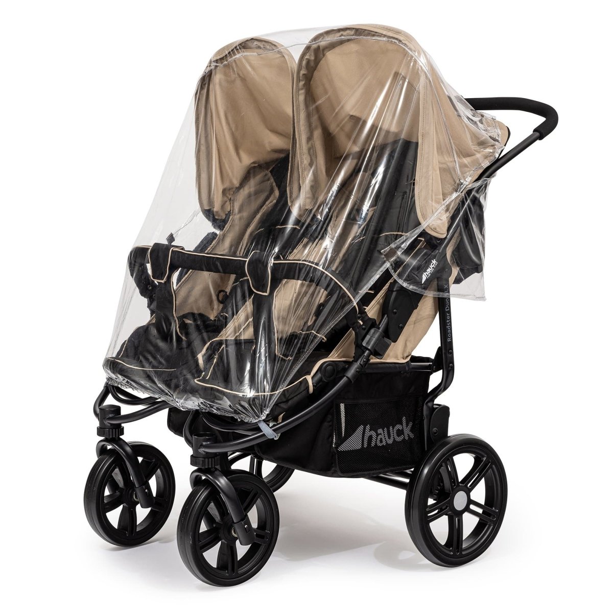 Universal Rain Cover For All Side By Side Pushchairs - Fits All Models - Side by Side Raincover
