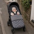 Universal Snuggle Buggy Summer Footmuff - Fits All Pushchairs / Prams And Buggies - Grey Star - Snuggle Footmuff
