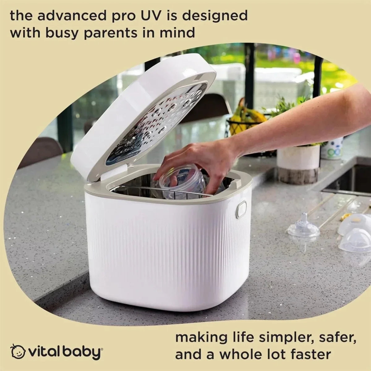 Vital Baby Advanced Pro UV Steriliser & Dryer (3rd Gen) - Smoky Blue - Steriliser Units
