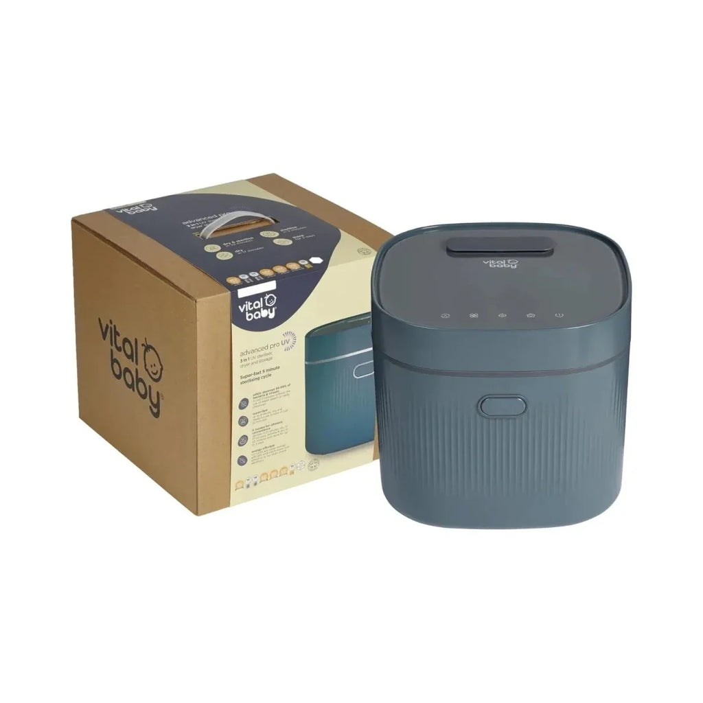 Vital Baby Advanced Pro UV Steriliser & Dryer (3rd Gen) - Smoky Blue - Steriliser Units