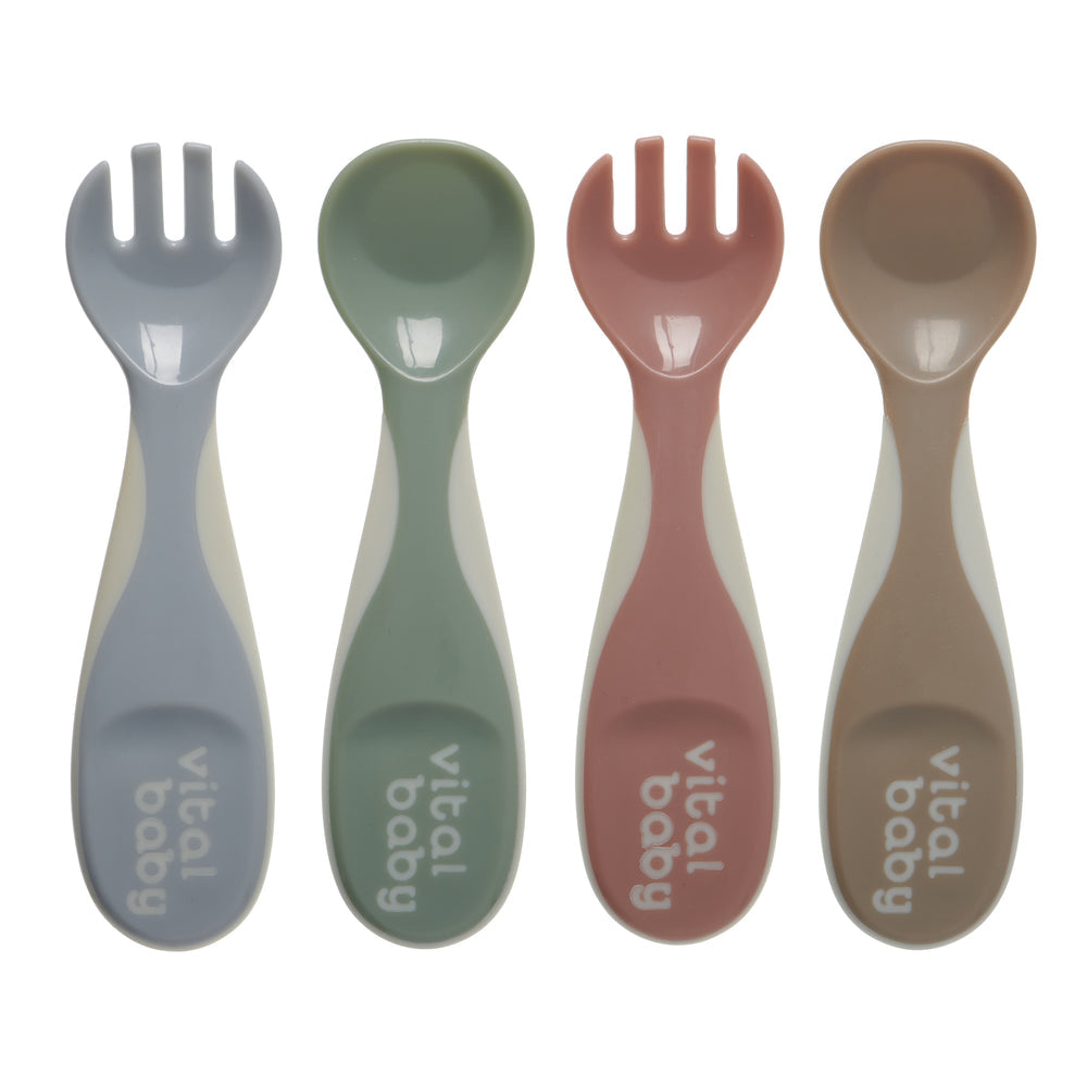 Vital Baby Children’s Chunky Cutlery Set - 4 Pack - Cutlery