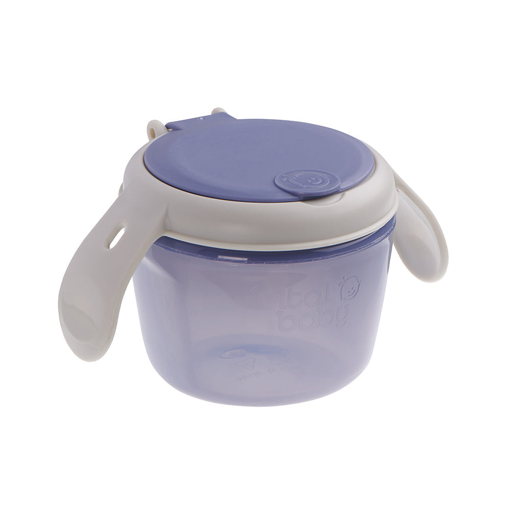 Vital Baby Children’s Snack on The Go Pot - Natural Grape - Food Container / Lunchbox