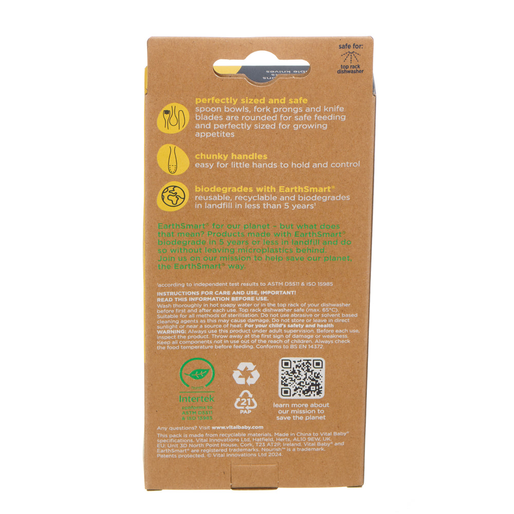 Vital Baby Perfectly Simple Cutlery 15 Pack - Natural - Cutlery