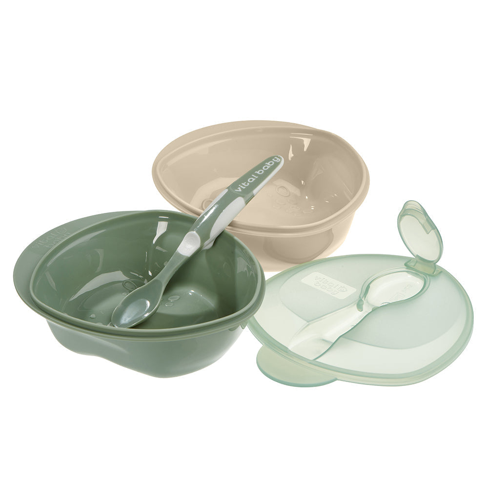 Vital Baby Scoop Travel Feeding Set - Natural Moss - Feeding