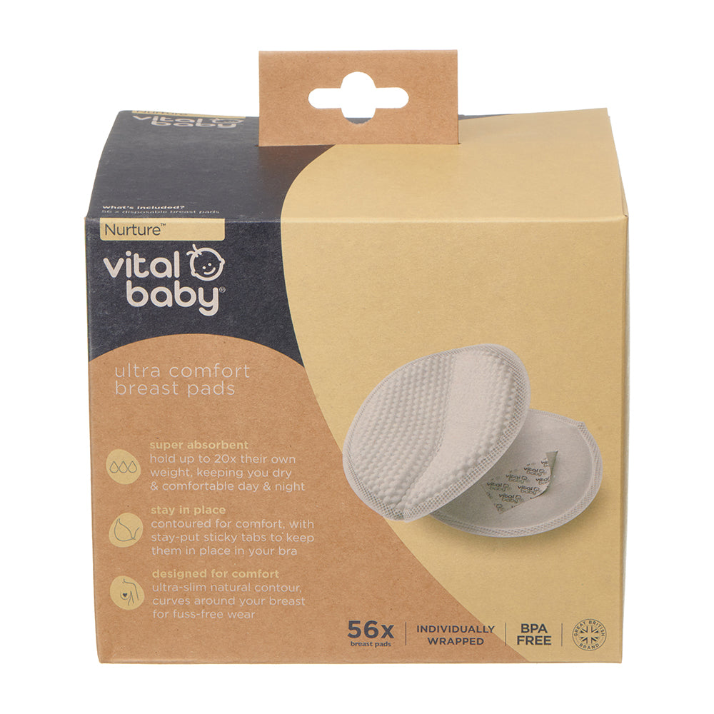 Vital Baby Ultra Comfort Breast Pads - 56 Pack - Nursing Cover / Pad