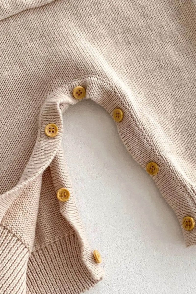 Waffle Bear One Piece Playsuit - Rompers