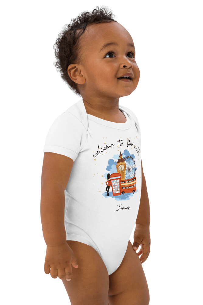 Welcome to the World London Town (Personalised Name Bodysuit) - Bodysuits
