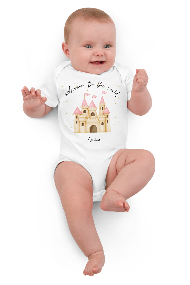 Welcome to the World Princess Castle (Personalised Name Bodysuit) - Bodysuits