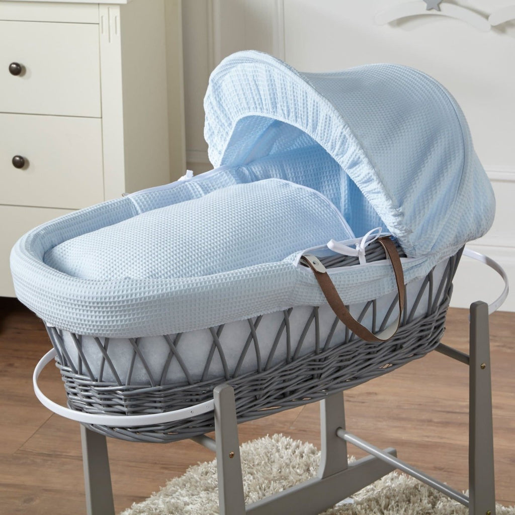 Wicker Moses Basket-No stand included. - Wicker Moses Basket