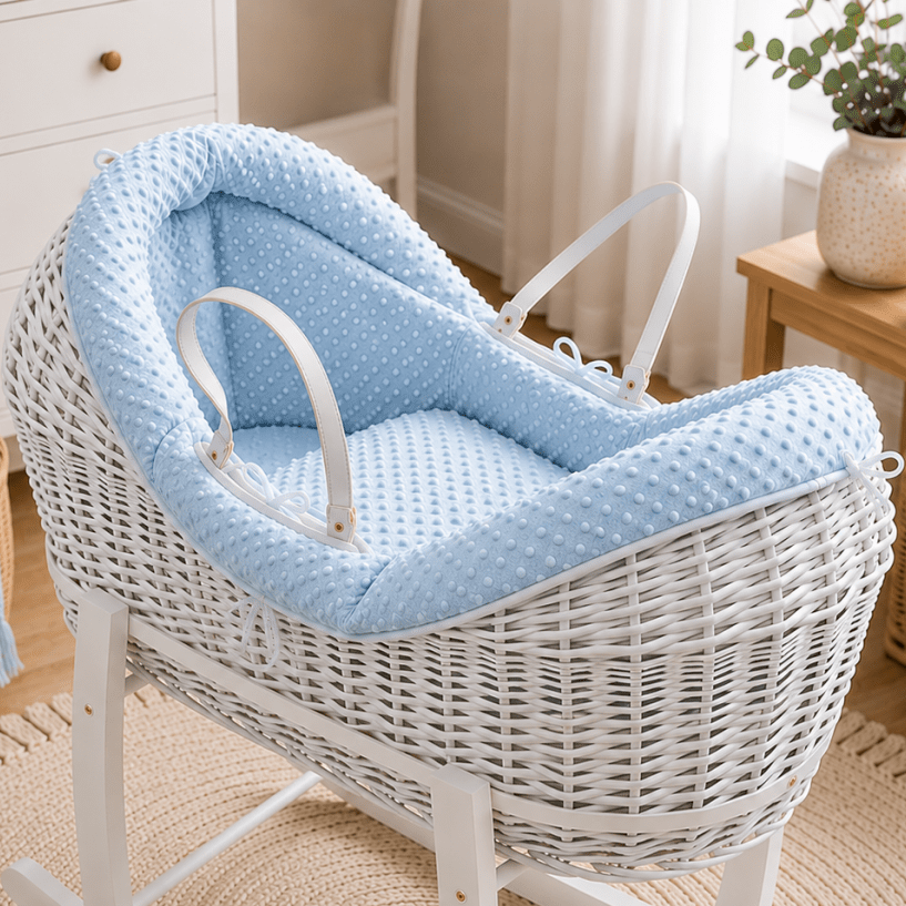 Wicker Pod Baby Deluxe Moses Basket-No stand included-10
