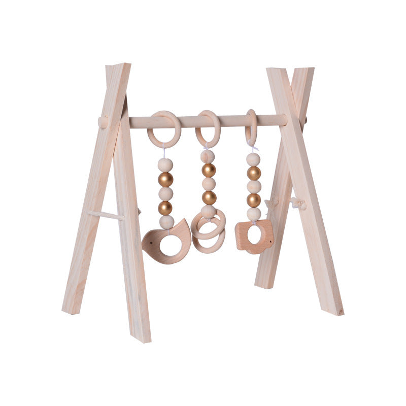 Wooden Baby Infant Fitness Frame Decorative Toys - Picture color / M